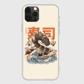 Чехол для iPhone 12 Pro Max с принтом Great Sushi Dragon , Силикон |  | 