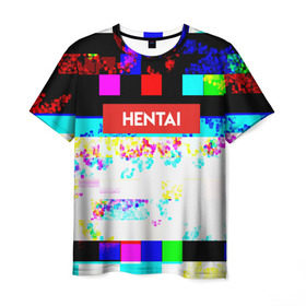 Мужская футболка 3D с принтом HENTAI , 100% полиэфир | прямой крой, круглый вырез горловины, длина до линии бедер | ahegao | anime | kodome | manga | senpai | аниме | анимэ | ахегао | кодоме | манга | меха | сенпай | юри | яой