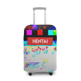 Чехол для чемодана 3D с принтом HENTAI , 86% полиэфир, 14% спандекс | двустороннее нанесение принта, прорези для ручек и колес | ahegao | anime | kodome | manga | senpai | аниме | анимэ | ахегао | кодоме | манга | меха | сенпай | юри | яой