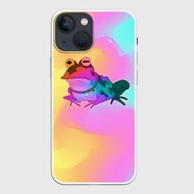 Чехол для iPhone 13 mini с принтом Кислотная Гипножаба ,  |  | bender | fry | futurama | planet express | бендер | гипножаба | зойдберг | лила | фрай | футурама