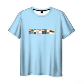 Мужская футболка 3D с принтом Футурама - минимализм , 100% полиэфир | прямой крой, круглый вырез горловины, длина до линии бедер | bender | fry | futurama | planet express | бендер | гипножаба | зойдберг | лила | фрай | футурама