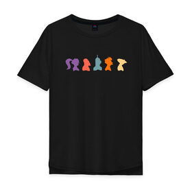 Мужская футболка хлопок Oversize с принтом Futurama characters , 100% хлопок | свободный крой, круглый ворот, “спинка” длиннее передней части | bender | fry | futurama | planet express | бендер | гипножаба | зойдберг | лила | фрай | футурама