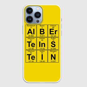Чехол для iPhone 13 Pro Max с принтом Альберт Эйнштейн ,  |  | albert | chemistry | einstein | math | mendeleev | phisics | science | table | альберт | математика | менделеева | наука | таблица | физика | химия | эйнштейн