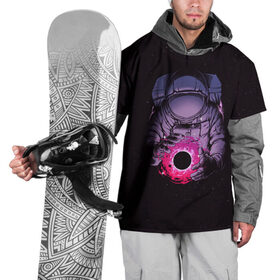 Накидка на куртку 3D с принтом Карманная вселенная , 100% полиэстер |  | астронавт | вселенная | галактика | звезда | космонавт | космос | свет | скафандр | солнце | стекло | тени | черная дыра