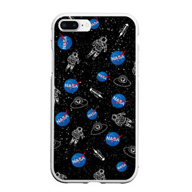 Чехол для iPhone 7Plus/8 Plus матовый с принтом NASA , Силикон | Область печати: задняя сторона чехла, без боковых панелей | galaxy | nasa | space | space company | star | астрономия | галактика | звезды | космическая компания | космос | наса