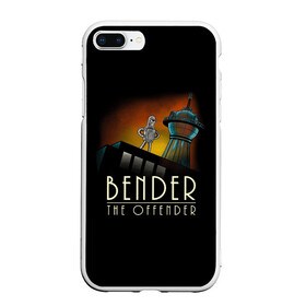 Чехол для iPhone 7Plus/8 Plus матовый с принтом Bender The Offender , Силикон | Область печати: задняя сторона чехла, без боковых панелей | all | bender | doctor | futurama | humans | kill | mult | robot | simpsons | space | trust | zoidberg | бендер | зойдберг | космос | мульт | мультик | мультфильм | робот | симпсоны | футурама