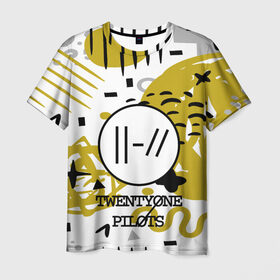 Мужская футболка 3D с принтом Twenty one pilots , 100% полиэфир | прямой крой, круглый вырез горловины, длина до линии бедер | city | josh dun | twenty one pilots | tyler joseph | urban | альбом | город | музыка
