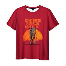 Мужская футболка 3D с принтом Red Dead Redemption 2 , 100% полиэфир | прямой крой, круглый вырез горловины, длина до линии бедер | dead | gamer | john | marston | rdr | red | redemption | rockstar | shooter | western | вестерн | джон | марстон | шутер