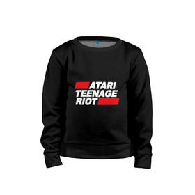 Детский свитшот хлопок с принтом Atari Teenage Riot , 100% хлопок | круглый вырез горловины, эластичные манжеты, пояс и воротник | atari | atr | digital | hardcore | music | punk | rave | riot | rock | teenage | музыка | панк | рок