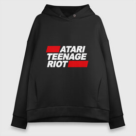 Женское худи Oversize хлопок с принтом Atari Teenage Riot , френч-терри — 70% хлопок, 30% полиэстер. Мягкий теплый начес внутри —100% хлопок | боковые карманы, эластичные манжеты и нижняя кромка, капюшон на магнитной кнопке | atari | atr | digital | hardcore | music | punk | rave | riot | rock | teenage | музыка | панк | рок