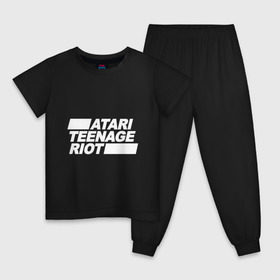 Детская пижама хлопок с принтом Atari Teenage Riot (White) , 100% хлопок |  брюки и футболка прямого кроя, без карманов, на брюках мягкая резинка на поясе и по низу штанин
 | atari | atr | digital | hardcore | music | punk | rave | riot | rock | teenage | музыка | панк | рок