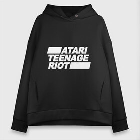 Женское худи Oversize хлопок с принтом Atari Teenage Riot (White) , френч-терри — 70% хлопок, 30% полиэстер. Мягкий теплый начес внутри —100% хлопок | боковые карманы, эластичные манжеты и нижняя кромка, капюшон на магнитной кнопке | Тематика изображения на принте: atari | atr | digital | hardcore | music | punk | rave | riot | rock | teenage | музыка | панк | рок