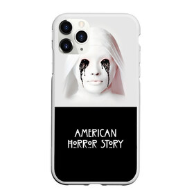 Чехол для iPhone 11 Pro матовый с принтом American Horror Story , Силикон |  | ahs | american horror story | американская история ужасов | демон | краска | лицо | макияж | монашка | черные глаза