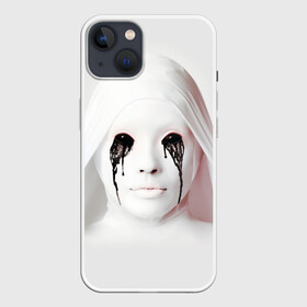 Чехол для iPhone 13 с принтом American Horror Story ,  |  | ahs | american horror story | американская история ужасов | демон | лицо | макияж | монашка | черные глаза