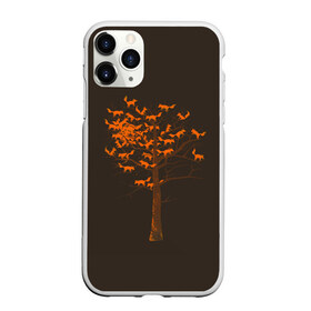 Чехол для iPhone 11 Pro матовый с принтом Дерево Лисиц , Силикон |  | cute | fox | foxes | ginger | tail | tree | trees | дерево | деревья | забавная | лис | лиса | лисица | лисицы | лисичка | лисички | лисы | милая | рыжая | рыжие | смешная | фыр | хвост | хвосты