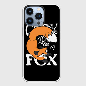 Чехол для iPhone 13 Pro с принтом Crazy Like a Fox ,  |  | Тематика изображения на принте: crazy | cute | fox | foxes | ginger | like | tail | безумие | безумная | забавная | лис | лиса | лисица | лисицы | лисичка | лисички | лисы | милая | рыжая | рыжие | смешная | фыр | хвост | хвосты