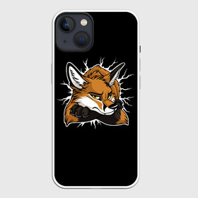 Чехол для iPhone 13 с принтом Лис Уверен в Себе ,  |  | cute | fox | foxes | ginger | tail | забавная | лис | лиса | лисица | лисицы | лисичка | лисички | лисы | милая | рыжая | рыжие | смешная | фыр | хвост | хвосты