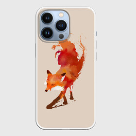 Чехол для iPhone 13 Pro с принтом Paint Fox ,  |  | Тематика изображения на принте: cute | fox | foxes | ginger | paint | tail | забавная | краска | лис | лиса | лисица | лисицы | лисичка | лисички | лисы | милая | рыжая | рыжие | смешная | фыр | хвост | хвосты