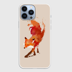 Чехол для iPhone 13 Pro Max с принтом Paint Fox ,  |  | Тематика изображения на принте: cute | fox | foxes | ginger | paint | tail | забавная | краска | лис | лиса | лисица | лисицы | лисичка | лисички | лисы | милая | рыжая | рыжие | смешная | фыр | хвост | хвосты