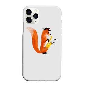 Чехол для iPhone 11 Pro матовый с принтом Джаз Лис , Силикон |  | cute | fox | foxes | ginger | jazz | tail | trumpet | джаз | джазмен | забавная | лис | лиса | лисица | лисицы | лисичка | лисички | лисы | милая | рыжая | рыжие | саксофон | смешная | труба | фыр | хвост | хвосты