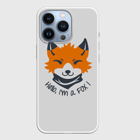 Чехол для iPhone 13 Pro с принтом Hello Fox ,  |  | Тематика изображения на принте: cute | fox | foxes | ginger | hello | tail | забавная | лис | лиса | лисица | лисицы | лисичка | лисички | лисы | милая | привет | рыжая | рыжие | смешная | фыр | хвост | хвосты
