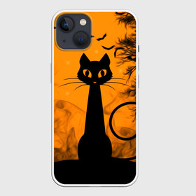 Чехол для iPhone 13 с принтом Halloween ,  |  | аниме | ведьма | девушка | зомби | ирландия | кладбище | колдун | кости | кошки | летучие | луна | мертвец | мёртвые | монстры | мыши | ночь | оборотни | пауки | паутина | подарок | праздник | свет | свечи