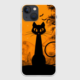 Чехол для iPhone 13 mini с принтом Halloween ,  |  | аниме | ведьма | девушка | зомби | ирландия | кладбище | колдун | кости | кошки | летучие | луна | мертвец | мёртвые | монстры | мыши | ночь | оборотни | пауки | паутина | подарок | праздник | свет | свечи