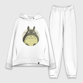 Женский костюм хлопок Oversize с принтом Totoro ,  |  | forest | friend | ghibli | japan | keeper | nature | neigbor | neighbour | totoro | анимация | аниме | гибли | дерево | друг | животные | лес | любовь | милый | мир | миядзаки | мульт | мультфильм | природа | сосед | тоторо | хранитель