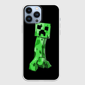 Чехол для iPhone 13 Pro Max с принтом Крипер ,  |  | Тематика изображения на принте: craft | creeper | enderman | mine | minecraft | miner | online | skeleton | sword | tnt | world | zombie | динамит | зомби | игра | игры | кирка | крипер | майнер | майнкрафт | меч | мир | онлайн | скелетон