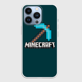 Чехол для iPhone 13 Pro с принтом Кирка ,  |  | Тематика изображения на принте: craft | creeper | enderman | mine | minecraft | miner | online | skeleton | sword | tnt | world | zombie | динамит | зомби | игра | игры | кирка | крипер | майнер | майнкрафт | меч | мир | онлайн | скелетон