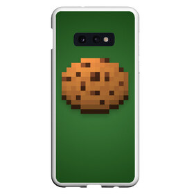 Чехол для Samsung S10E с принтом Minecraft Печенька , Силикон | Область печати: задняя сторона чехла, без боковых панелей | cookies | craft | creeper | mine | minecraft | miner | online | skeleton | sword | tnt | world | zombie | зомби | игра | игры | кирка | крипер | майнер | майнкрафт | меч | мир | онлайн | печенье | печенька | скелетон