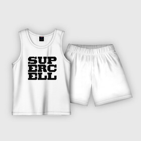 Детская пижама с шортами хлопок с принтом SUPERCELL ,  |  | supercell | игра | клеш | клэш | суперселл