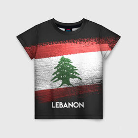 Детская футболка 3D с принтом LEBANON(Ливан) , 100% гипоаллергенный полиэфир | прямой крой, круглый вырез горловины, длина до линии бедер, чуть спущенное плечо, ткань немного тянется | Тематика изображения на принте: lebanon | urban | город | ливан | мир | путешествие | символика | страны | флаг