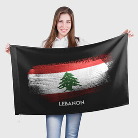 Флаг 3D с принтом LEBANON(Ливан) , 100% полиэстер | плотность ткани — 95 г/м2, размер — 67 х 109 см. Принт наносится с одной стороны | Тематика изображения на принте: lebanon | urban | город | ливан | мир | путешествие | символика | страны | флаг