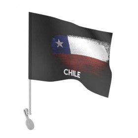 Флаг для автомобиля с принтом Chile(Чили) , 100% полиэстер | Размер: 30*21 см | chile | urban | город | мир | путешествие | символика | страны | флаг | чили