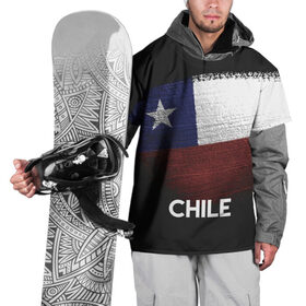 Накидка на куртку 3D с принтом Chile(Чили) , 100% полиэстер |  | chile | urban | город | мир | путешествие | символика | страны | флаг | чили