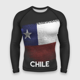 Мужской рашгард 3D с принтом Chile(Чили) ,  |  | chile | urban | город | мир | путешествие | символика | страны | флаг | чили