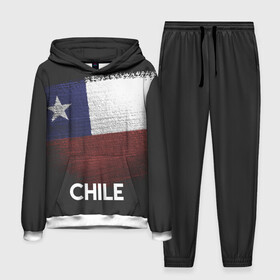 Мужской костюм 3D (с толстовкой) с принтом Chile(Чили) ,  |  | chile | urban | город | мир | путешествие | символика | страны | флаг | чили