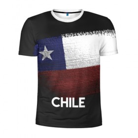 Мужская футболка 3D спортивная с принтом Chile(Чили) , 100% полиэстер с улучшенными характеристиками | приталенный силуэт, круглая горловина, широкие плечи, сужается к линии бедра | chile | urban | город | мир | путешествие | символика | страны | флаг | чили