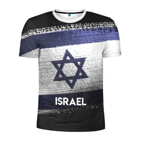 Мужская футболка 3D спортивная с принтом Israel(Израиль) , 100% полиэстер с улучшенными характеристиками | приталенный силуэт, круглая горловина, широкие плечи, сужается к линии бедра | israel | urban | город | израиль | мир | путешествие | символика | страны | флаг
