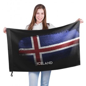 Флаг 3D с принтом Iceland(Исландия) , 100% полиэстер | плотность ткани — 95 г/м2, размер — 67 х 109 см. Принт наносится с одной стороны | iceland | urban | город | мир | путешествие | символика | страны | флаг