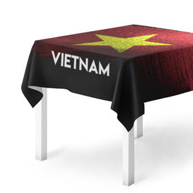 Скатерть 3D с принтом VIETNAM(Вьетнам) , 100% полиэстер (ткань не мнется и не растягивается) | Размер: 150*150 см | urban | vietnam | город | мир | путешествие | символика | страны | флаг