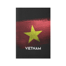 Обложка для паспорта матовая кожа с принтом VIETNAM(Вьетнам) , натуральная матовая кожа | размер 19,3 х 13,7 см; прозрачные пластиковые крепления | urban | vietnam | город | мир | путешествие | символика | страны | флаг
