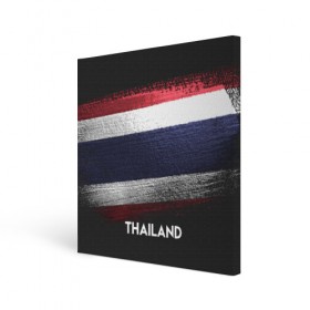 Холст квадратный с принтом Тайланд(Thailand) , 100% ПВХ |  | thailand | urban | город | мир | путешествие | символика | страны | таиланд | флаг
