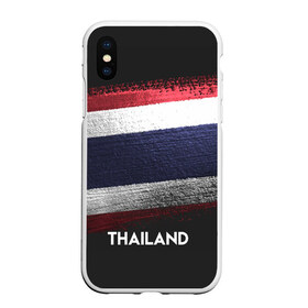 Чехол для iPhone XS Max матовый с принтом Тайланд(Thailand) , Силикон | Область печати: задняя сторона чехла, без боковых панелей | thailand | urban | город | мир | путешествие | символика | страны | таиланд | флаг