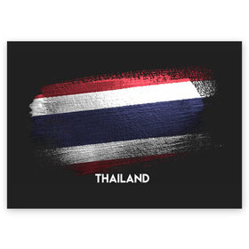 Поздравительная открытка с принтом Тайланд(Thailand) , 100% бумага | плотность бумаги 280 г/м2, матовая, на обратной стороне линовка и место для марки
 | thailand | urban | город | мир | путешествие | символика | страны | таиланд | флаг