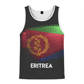 Мужская майка 3D с принтом ERITREA , 100% полиэстер | круглая горловина, приталенный силуэт, длина до линии бедра. Пройма и горловина окантованы тонкой бейкой | Тематика изображения на принте: eritrea | urban | город | мир | путешествие | символика | страны | флаг | эритрея