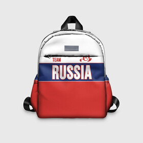 Детский рюкзак 3D с принтом Team Russia , 100% полиэстер | лямки с регулируемой длиной, сверху петелька, чтобы рюкзак можно было повесить на вешалку. Основное отделение закрывается на молнию, как и внешний карман. Внутри дополнительный карман. По бокам два дополнительных кармашка | community | country | moscow | ornament | pattern | russia | russian | sport | style | team | комюнити | москва | надпись | орнамент | россия | русская | русский | спорт | стиль | страна | узор