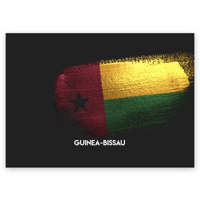 Поздравительная открытка с принтом Guinea-Bissau(Гвинея-Бисау) , 100% бумага | плотность бумаги 280 г/м2, матовая, на обратной стороне линовка и место для марки
 | urban | гвинея бисау | город | мир | путешествие | символика | страны | флаг