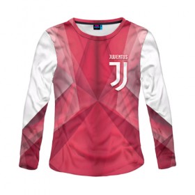 Женский лонгслив 3D с принтом Juventus new uniform , 100% полиэстер | длинные рукава, круглый вырез горловины, полуприлегающий силуэт | Тематика изображения на принте: 